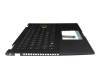HQ21013052000 original Huaqin clavier incl. topcase DE (allemand) noir/noir avec rétro-éclairage