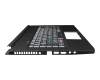 JY20191015B original Acer clavier incl. topcase DE (allemand) noir/transparent/noir avec rétro-éclairage