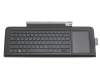 KBBT9881 original HP clavier incl. topcase DE (allemand) noir/noir