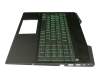 L20671-041 original HP clavier incl. topcase DE (allemand) noir/vert/noir avec rétro-éclairage