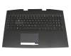 L57378-041 original HP clavier incl. topcase DE (allemand) noir/noir avec rétro-éclairage