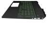 L57593-261 original HP clavier incl. topcase RU (russe) noir/noir avec rétro-éclairage