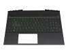 L58826-261 original HP clavier incl. topcase RU (russe) noir/noir avec rétro-éclairage