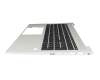 L89917-041 original HP clavier incl. topcase DE (allemand) noir/argent avec rétro-éclairage et mouse stick