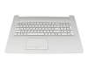 L92785-BG1 original HP clavier incl. topcase SF (suisse-francais) argent/argent avec rétro-éclairage