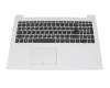 LCM16H66D0-686 original Lenovo clavier incl. topcase DE (allemand) gris/blanc
