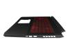 LG05P_N14BRL original Acer clavier incl. topcase CH (suisse) noir/rouge/noir avec rétro-éclairage