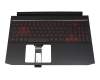 LG05P_N90BRL original Acer clavier incl. topcase DE (allemand) noir/rouge/noir avec rétro-éclairage (GeForce 1650)