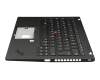 LIM18F86D0JG62 original Lenovo clavier incl. topcase DE (allemand) noir/noir avec rétro-éclairage et mouse stick
