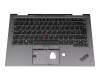 LIM18F86GBJG624 original Lenovo clavier incl. topcase UK (anglais) noir/gris avec rétro-éclairage et mouse stick