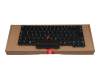 LIM19J66D0JG2 original Lenovo clavier DE (allemand) noir/noir avec rétro-éclairage et pointeur