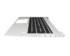 M21742-041 HP clavier incl. topcase DE (allemand) noir/argent avec rétro-éclairage