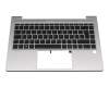 M23769-041 HP clavier incl. topcase DE (allemand) noir/argent avec rétro-éclairage