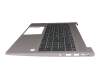 M26113-041 original HP clavier incl. topcase DE (allemand) noir/gris avec rétro-éclairage