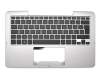 MP-12K16D0-6983W original Asus clavier incl. topcase DE (allemand) noir/argent