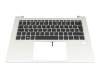 N45442-041 original HP clavier incl. topcase DE (allemand) noir/argent avec rétro-éclairage