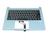 NK.I1313.01H original Acer clavier incl. topcase DE (allemand) noir/bleu avec rétro-éclairage