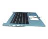 NK.I1313.01H original Acer clavier incl. topcase DE (allemand) noir/bleu avec rétro-éclairage