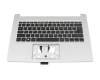 NKI13170D0 original Acer clavier incl. topcase DE (allemand) noir/argent