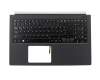 NSK-R9BBW 0G original Acer clavier incl. topcase DE (allemand) noir/noir avec rétro-éclairage