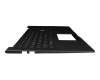 NSK-W47BU 0G original Darfon clavier incl. topcase DE (allemand) noir/noir avec rétro-éclairage