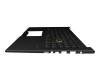 NSK-W47BU 0G original Darfon clavier incl. topcase DE (allemand) noir/noir avec rétro-éclairage