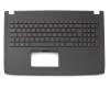 NSK-WH8BU 0G original Asus clavier incl. topcase DE (allemand) noir/noir avec rétro-éclairage