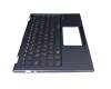 NSK-WS0BU 0G original Darfon clavier incl. topcase DE (allemand) noir/bleu avec rétro-éclairage