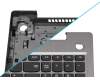 PC5C-GE original Lenovo clavier incl. topcase DE (allemand) gris/argent Empreinte digitale