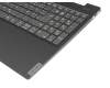 PC5CB-GE original Lenovo clavier incl. topcase DE (allemand) gris foncé/noir avec rétro-éclairage