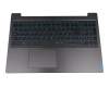 PK131B41A15 original Lenovo clavier incl. topcase PO (portugais) noir/bleu/noir avec rétro-éclairage