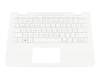 PK131U42B10 original Compal clavier incl. topcase DE (allemand) blanc/blanc