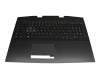 PK132K02B10 original HP clavier incl. topcase DE (allemand) noir/noir avec rétro-éclairage