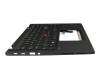 PK132S93B34 original Lenovo clavier incl. topcase ND (nordique) noir/noir avec rétro-éclairage et mouse stick