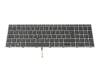 PK132UQ1A11 original HP clavier DE (allemand) noir/argent avec rétro-éclairage et mouse stick