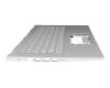 PK1334G1C13 original Acer clavier incl. topcase DE (allemand) argent/argent avec rétro-éclairage