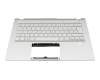PK1334G1E14 original Acer clavier incl. topcase CH (suisse) argent/argent avec rétro-éclairage