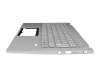 PK1334G1E14 original Acer clavier incl. topcase CH (suisse) argent/argent avec rétro-éclairage