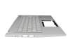 PK1334G1E14 original Acer clavier incl. topcase CH (suisse) argent/argent avec rétro-éclairage