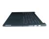 PL5CVXB-GR original Lenovo clavier incl. topcase DE (allemand) bleu/bleu avec rétro-éclairage (PureSight Pro)