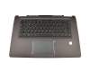 PM4CB-GE original Lenovo clavier incl. topcase DE (allemand) noir/gris avec rétro-éclairage