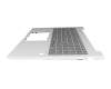 SG-B7310-2DA original HP clavier incl. topcase DE (allemand) gris/argent avec rétro-éclairage