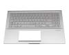 SIKA0KNB0-563KGE original Asus clavier incl. topcase DE (allemand) argent/argent avec rétro-éclairage