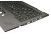 SM10T05923 original Lenovo clavier incl. topcase DE (allemand) noir/gris avec rétro-éclairage et mouse stick