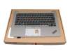 SN20W68660 original Lenovo clavier incl. topcase DE (allemand) noir/argent avec rétro-éclairage et mouse stick