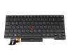SN20X68511 original Lenovo clavier UK (anglais) noir/noir avec rétro-éclairage et mouse stick