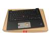 SN21D05733 original Lenovo clavier incl. topcase DE (allemand) noir/noir avec rétro-éclairage et mouse stick
