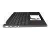 SN21K12207 original Lenovo clavier incl. topcase DE (allemand) gris/gris avec rétro-éclairage