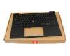 SN3B02B00 original Lenovo clavier incl. topcase DE (allemand) noir/noir avec rétro-éclairage et mouse stick