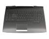 SP5CD9425FWB original HP clavier incl. topcase DE (allemand) noir/noir avec rétro-éclairage